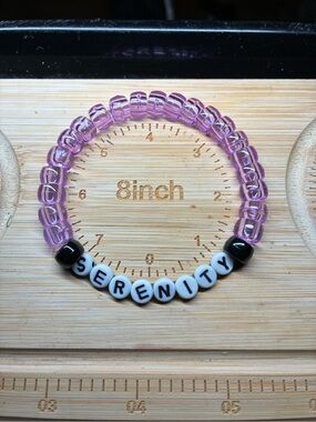 SERENITY Lavender Beaded Stretch Bracelet